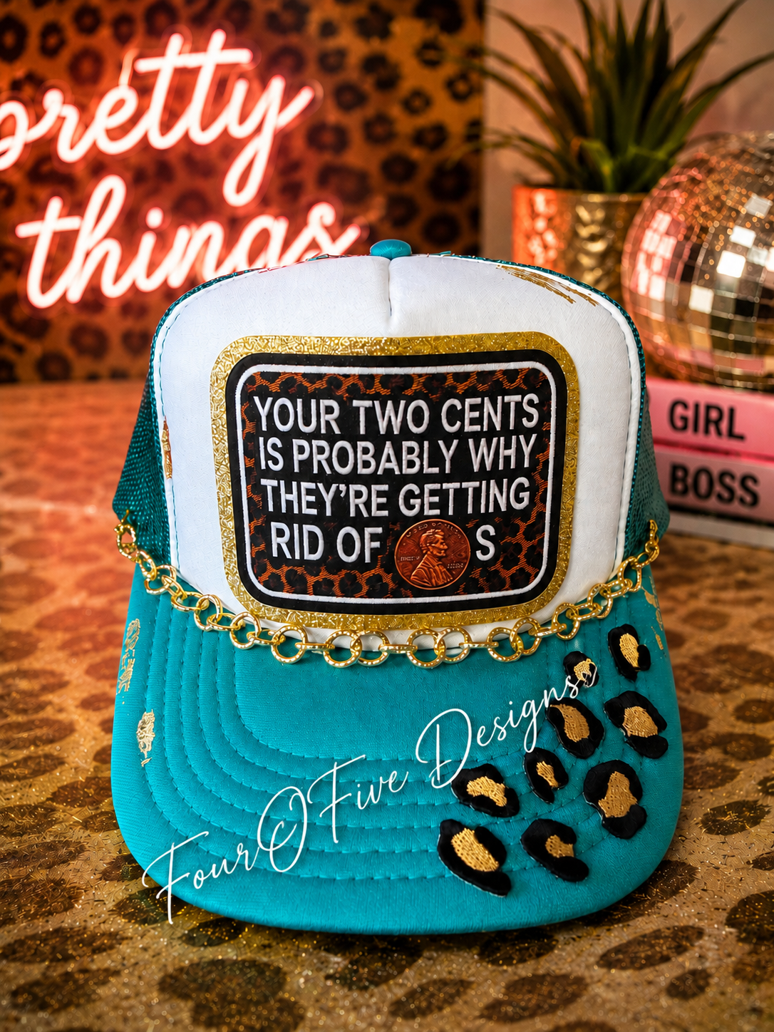 Two Cents Leopard Glitter
