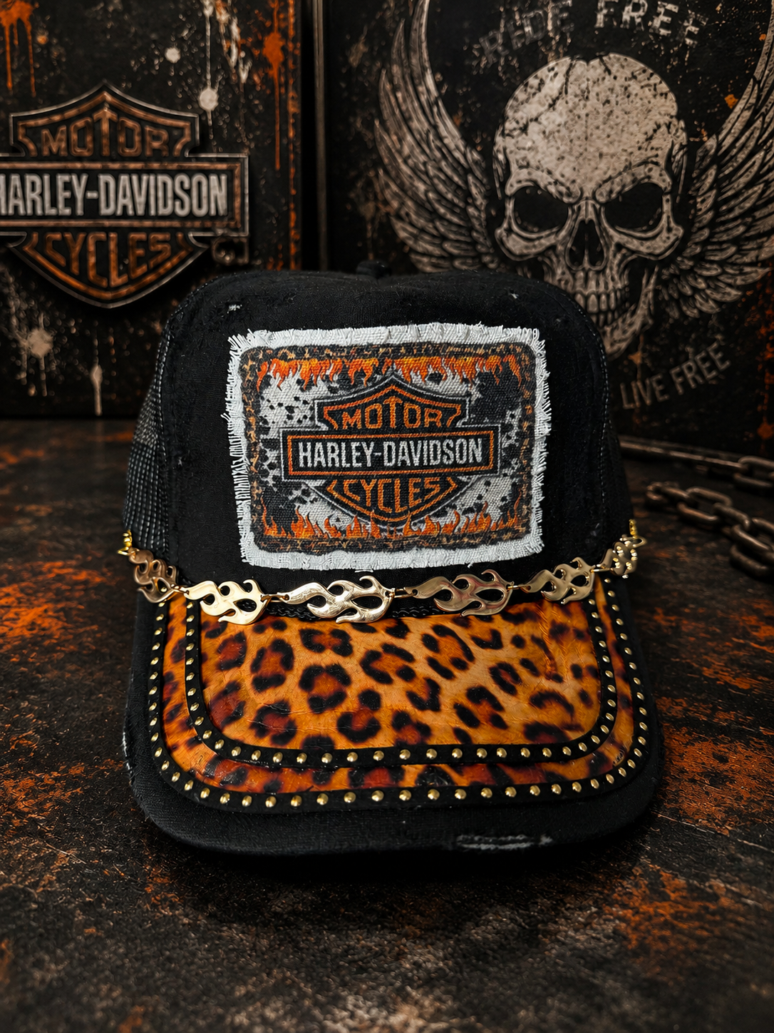 Distressed Harley Davidson