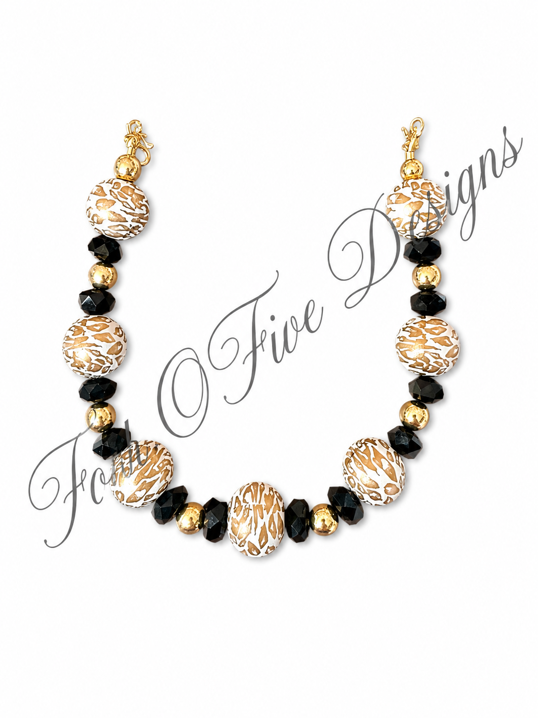 Black & Gold Leopard