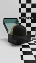 Checkered Panel Statement Hat